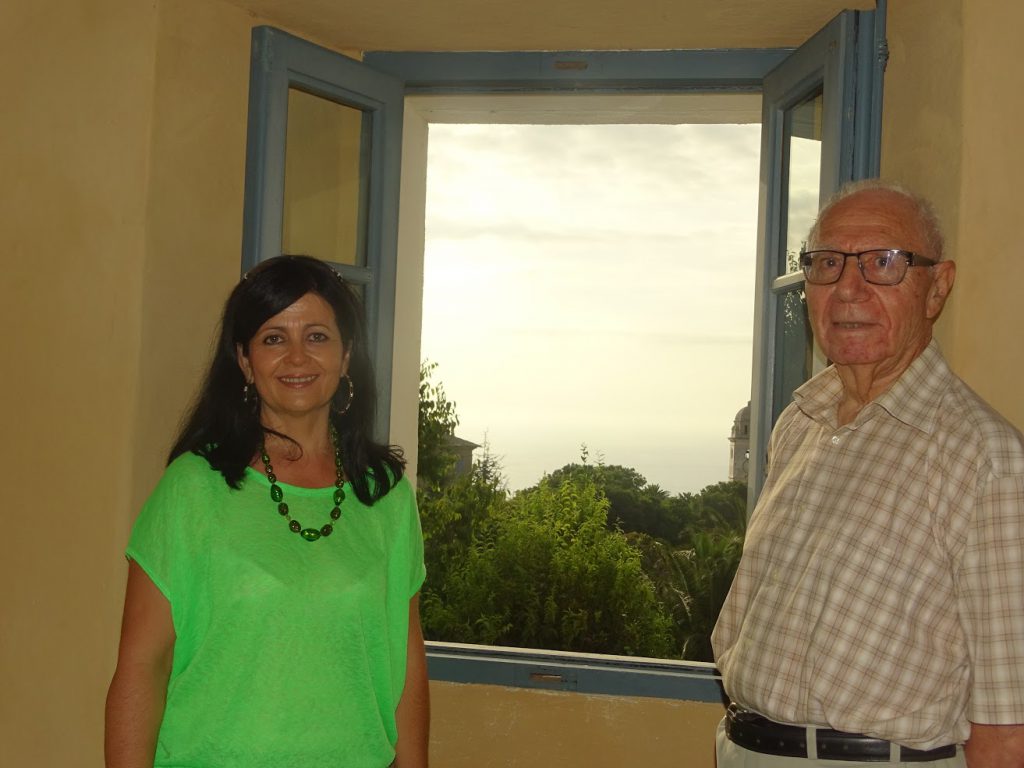 Armand Guerra (Maire) et Nathalie Chiaramonti (Conseillère municipale), au couvent Saint-François