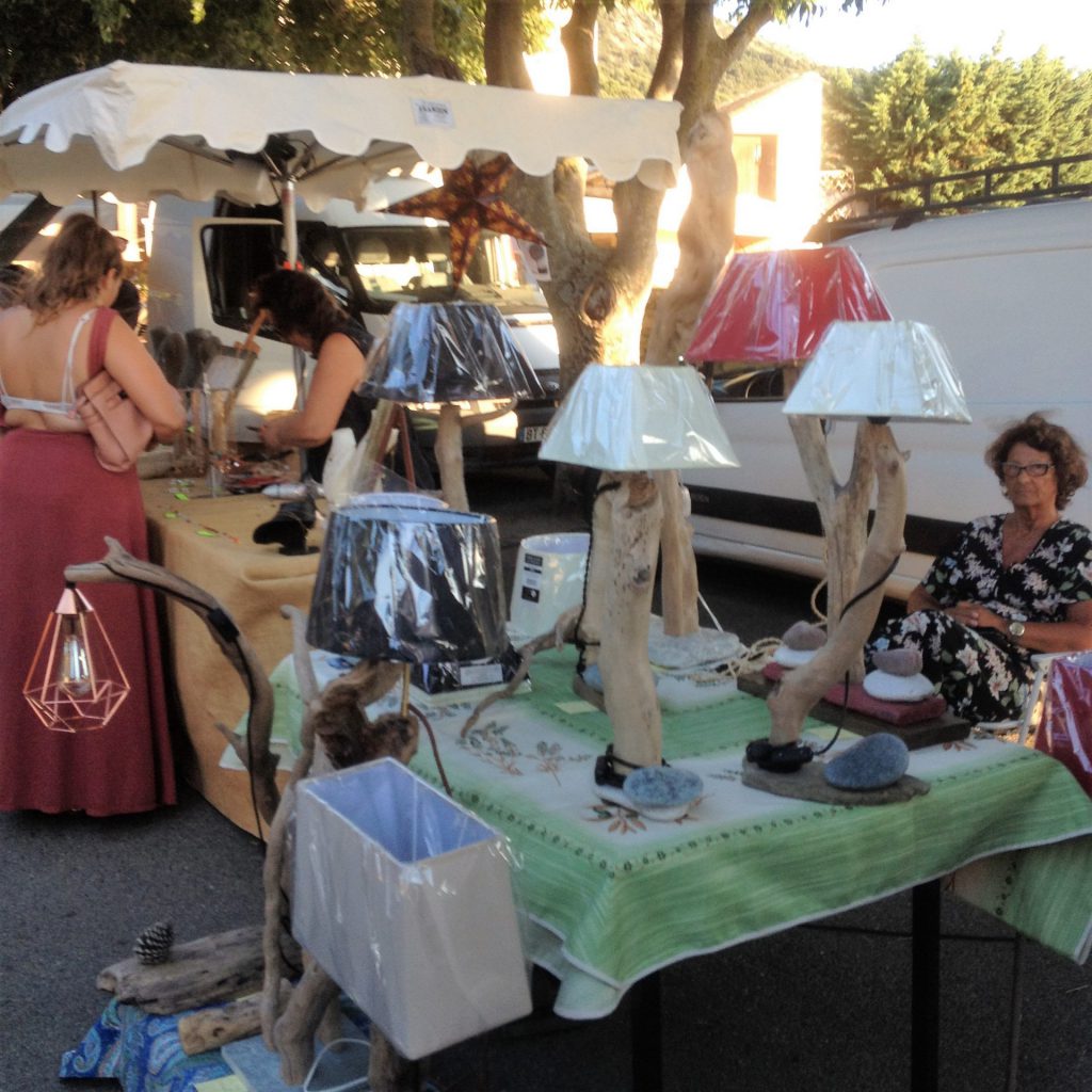 Les lampes en bois flotté d'Yvette