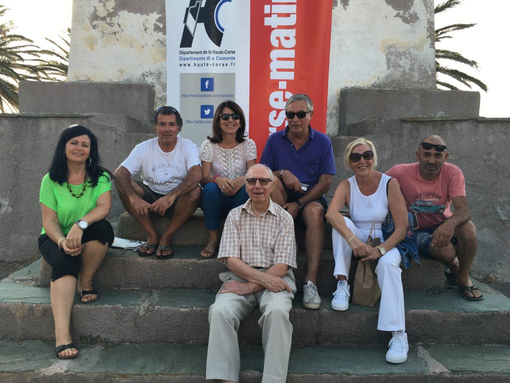 Mme Retali (Conseillère départementale), A. Guerra (Maire) , J.M. Simonetti (Adjoint), F. Bourgeois, N. Chiaramonti et S. Gassmann (élus municipaux), Y. Pellegrini